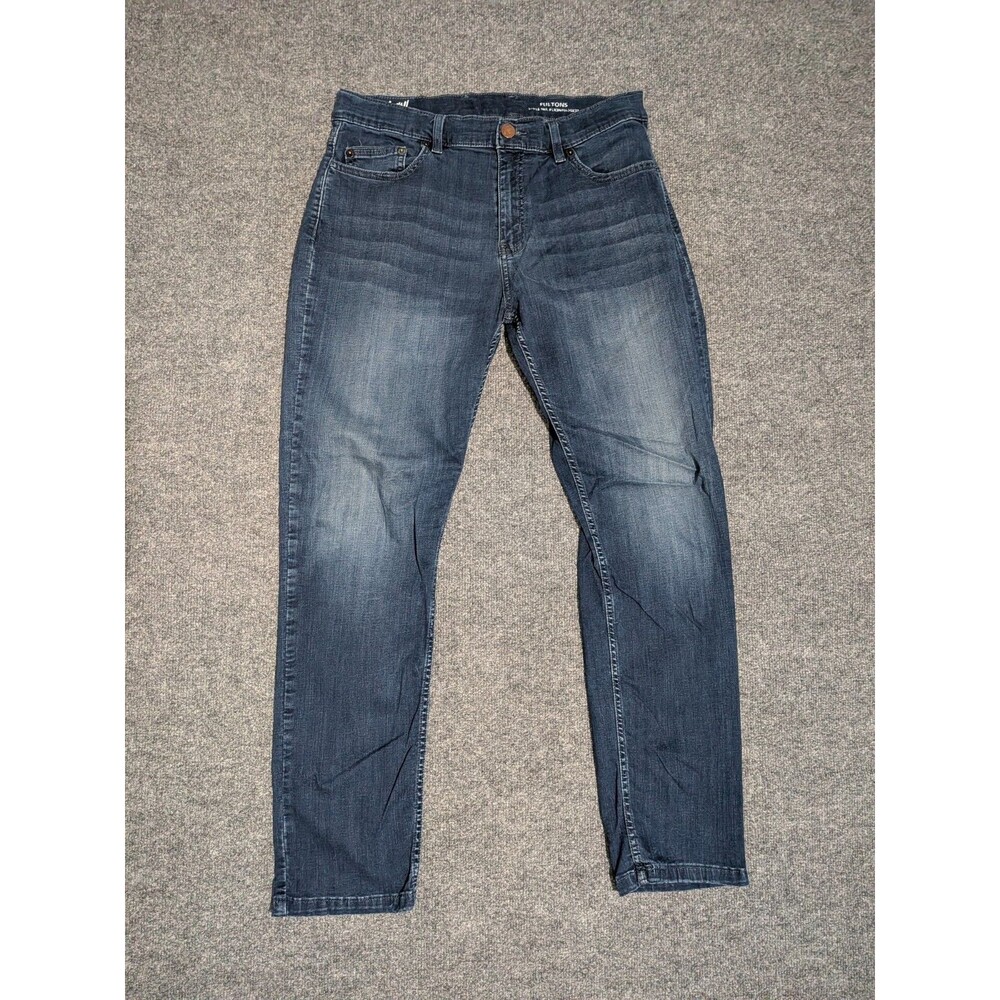 Mugsy Fultons Jeans Mens 36x32 (32x30) Straight Denim Blue